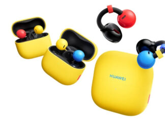 Huawei FreeClip 2 Gets Bicolor Edition as FreeClip Shipments Pass 10 Million Huawei FreeClip 2 bicolor earbuds with yellow charging case
