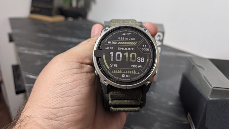Garmin Enduro 4 smartwatch shown in product photography