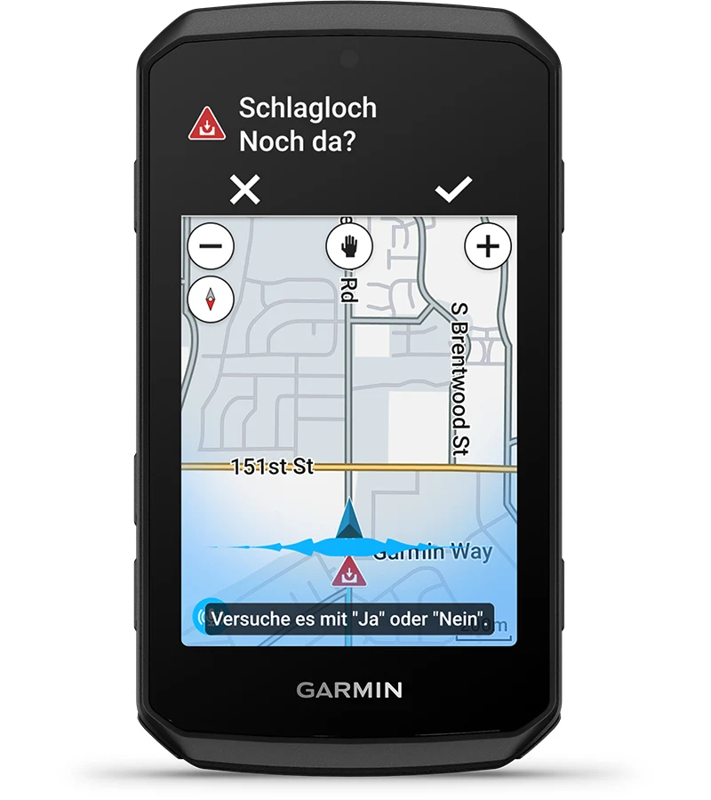Garmin Edge 1060 cycling computer on a bicycle