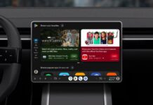 Google Play’s In-Car Store Gets an Adaptive Redesign and Parked YouTube Viewing Google Play interface displayed on a vehicle infotainment screen
