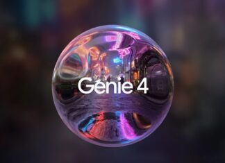 Google Genie 4 AI world-simulation model illustration