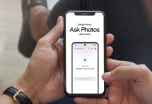 Google Photos interface illustrating its AI-powered photo search features