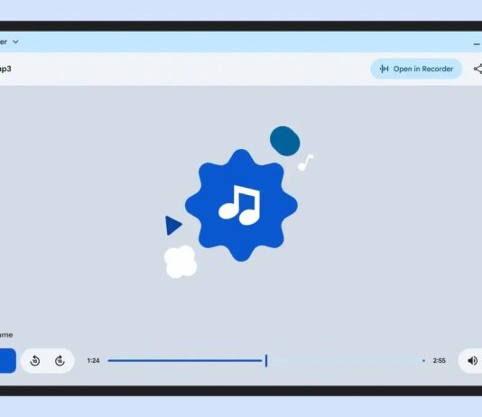Google Viewer file-management and editing interface for Googlebook