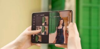 HONOR wide-format foldable phone shown in a promotional-style image