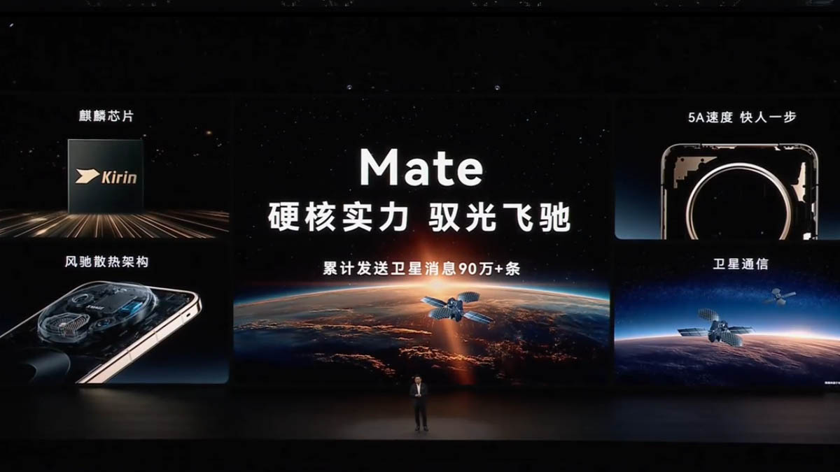 Huawei Mate 90 promotional image highlighting the company’s LogicFolding technology