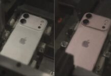 Purported iPhone 18 image showing a wide horizontal rear camera island.