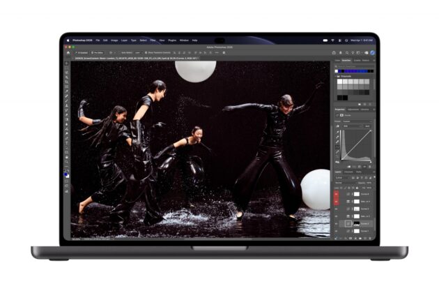 MacBook Pro shown open on a desk