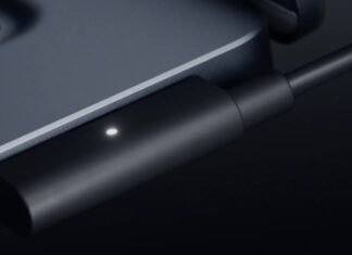 Microsoft’s Magnetic Connect Turns a Surface Laptop USB-C Port Into a Magnetic Connector Microsoft Surface Laptop Ultra shown with its Magnetic Connect cable attached.