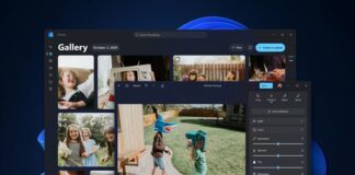Windows 11 Photos app redesign shown on a desktop display