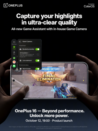 OnePlus 16 Game Assistant Targets Competitive Shooters Ahead of October 12 Debut