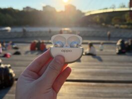 OPPO Enco X4 true wireless earbuds with their charging case