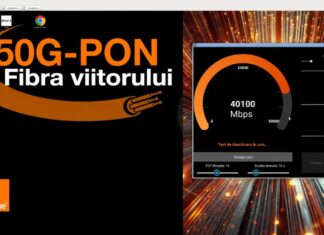 Orange Demonstrates 40 Gbps Fiber Speeds With 50G PON Orange 50G PON fiber network demonstration equipment in a laboratory