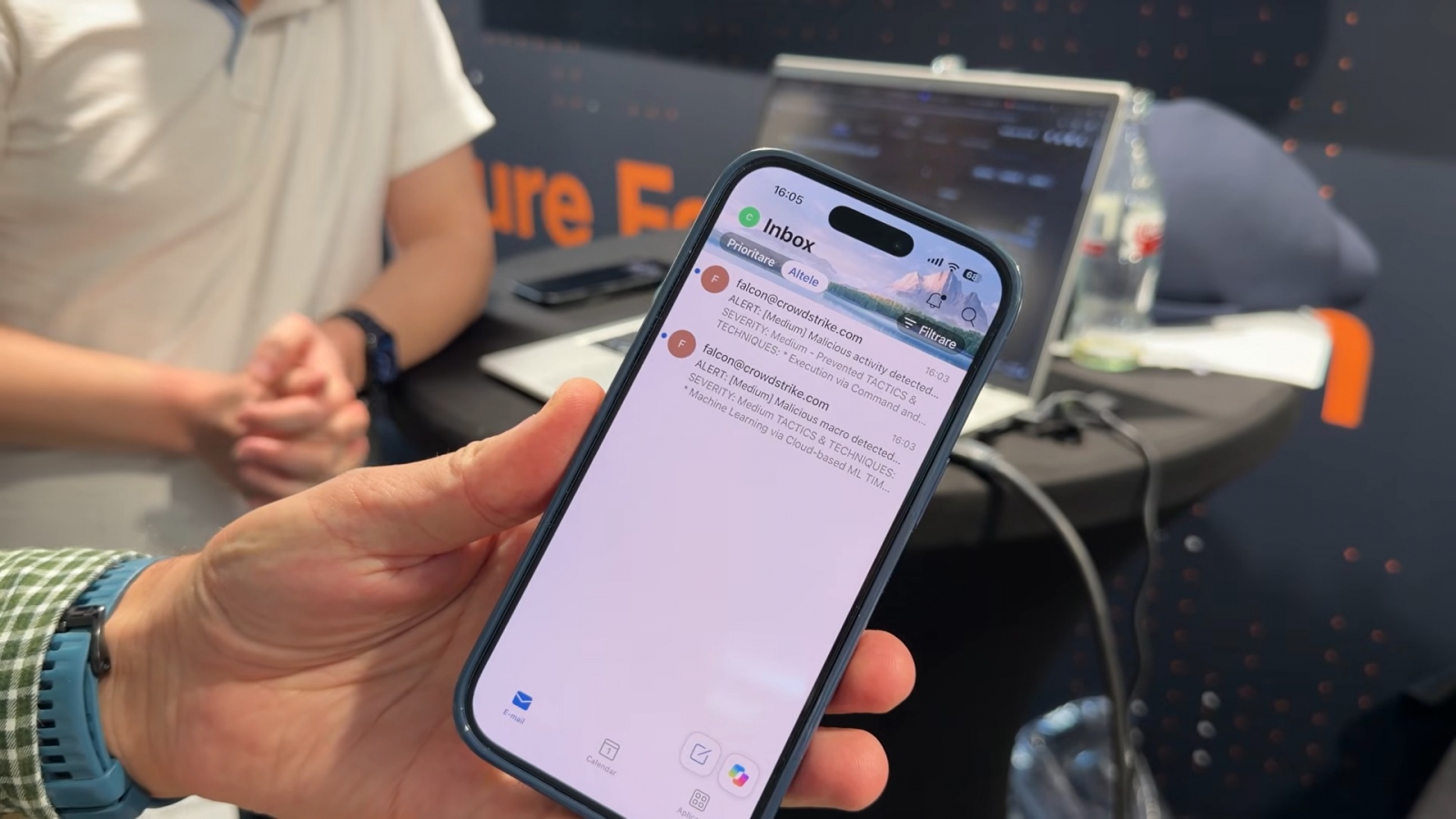 Mobile phishing protection demonstration using a QR code