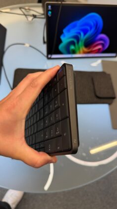 Portrait-oriented image from an HP technology event