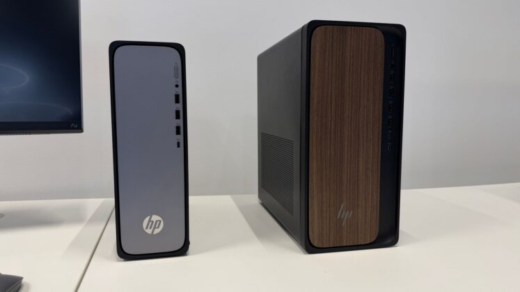 HP technology products at an event