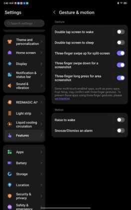 REDMAGIC Astra 2 Game Space Adds Extensive In-Game Controls and Visual Tools