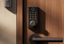 Ring Smart Lock with its exterior Power Dial control