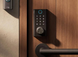 Ring Smart Lock with its exterior Power Dial control