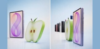 Samsung Galaxy Z Fold 8 advertisement comparing the foldable with Apple’s iPhone Duo
