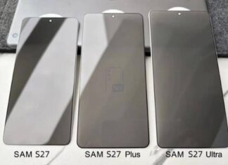 Purported tempered-glass screen protectors for the Samsung Galaxy S27 series