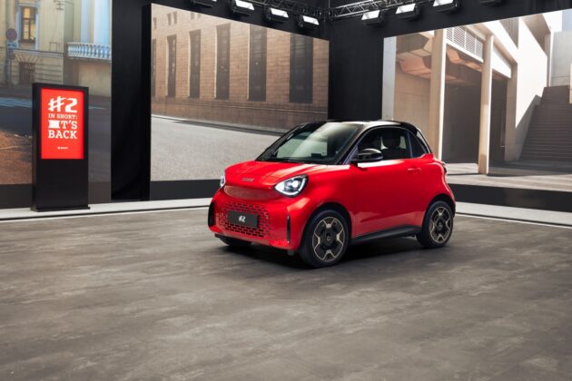 Official image of the Smart #2 electric city car