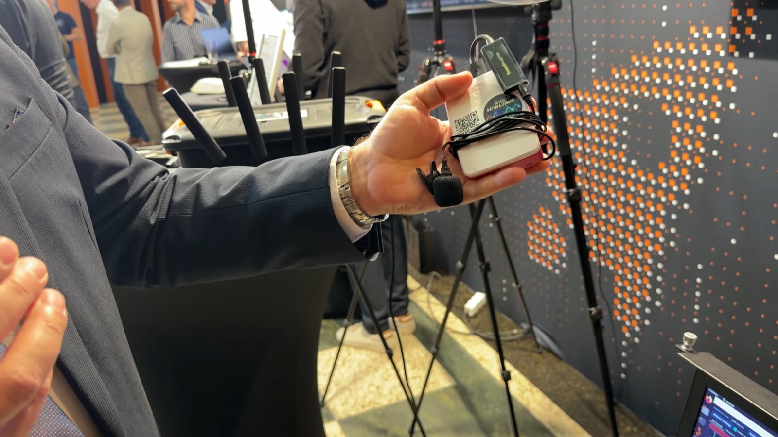 Antennas and sensors used for multi-layer drone detection.