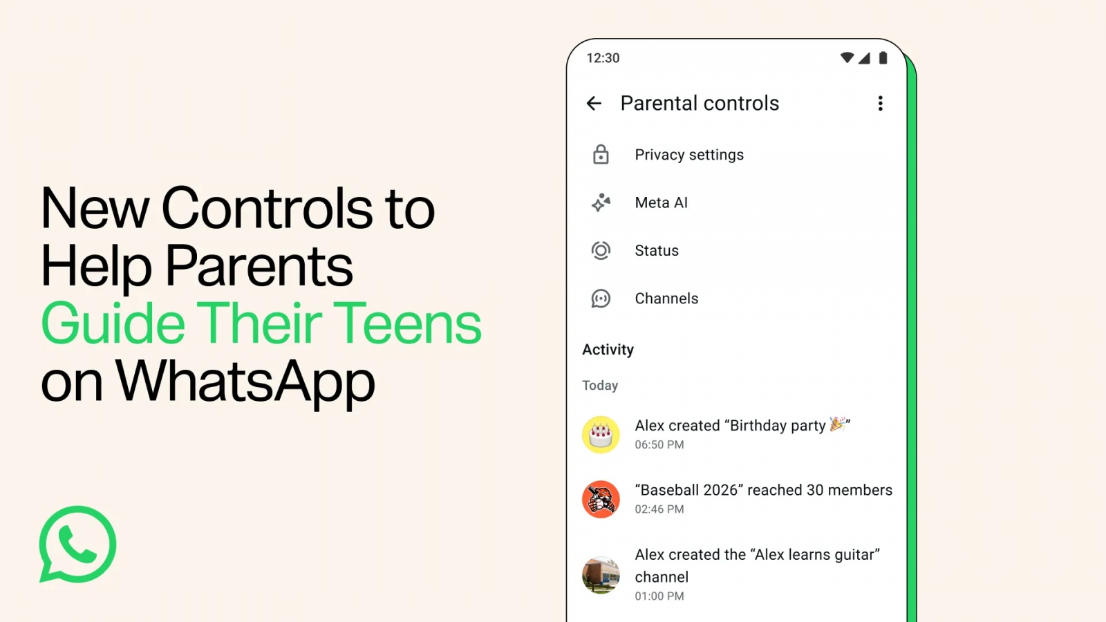 whatsapp-meta-control-parental-cover-a97269-001 WhatsApp parental controls interface for teen accounts