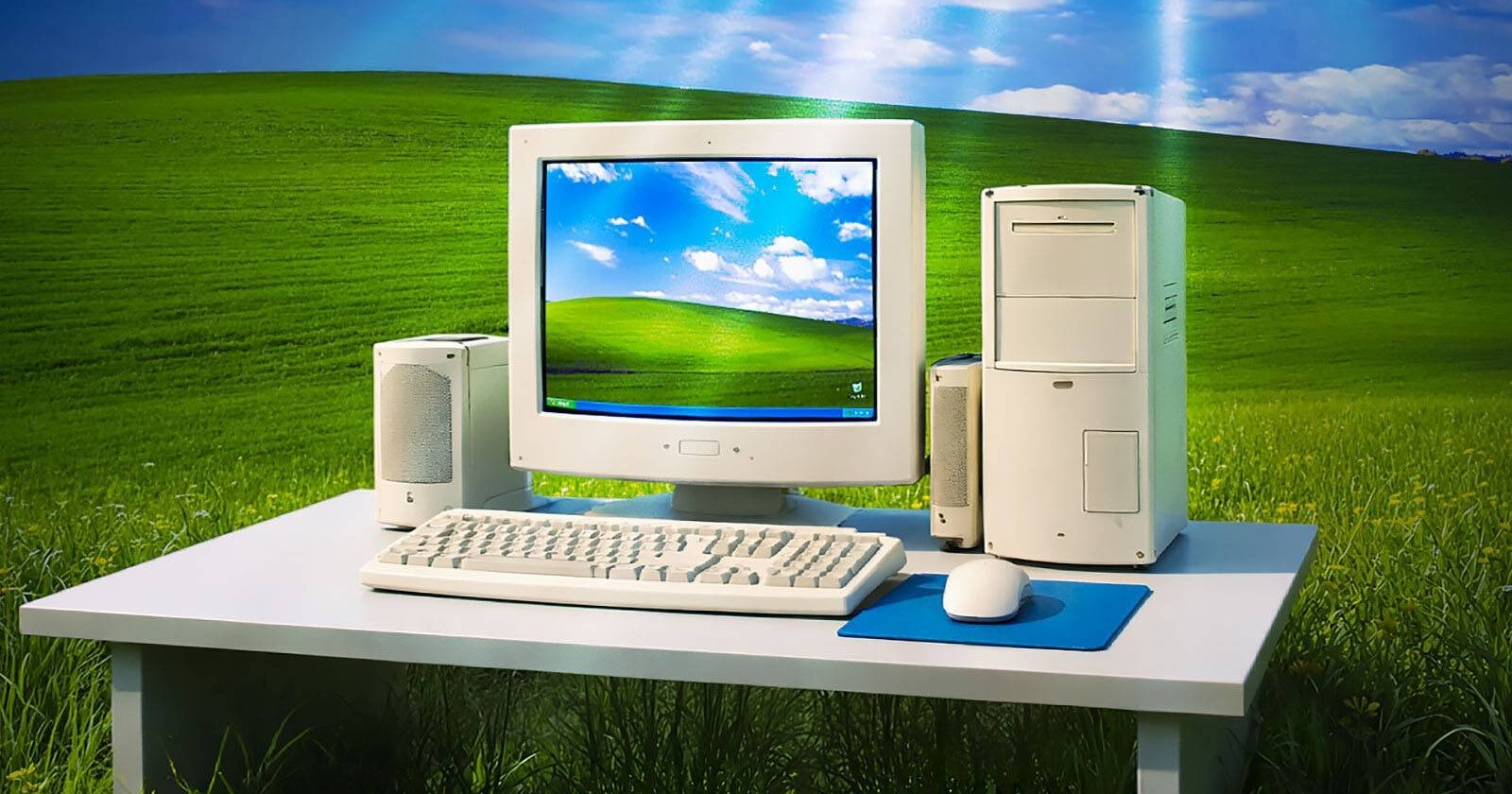 windows-xp-microsoft-windows-cover-a97861-001 Windows XP interface displayed on a computer screen