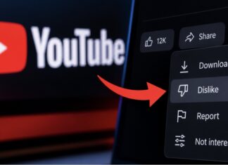 YouTube Tests Moving the Dislike Button Into a Three-Dot Menu on Desktop YouTube desktop interface illustrating the reported test involving the Dislike control.